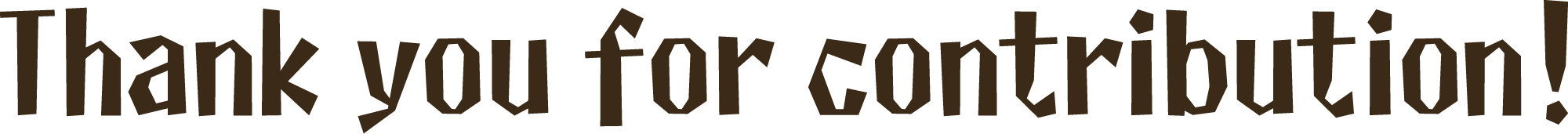 Thank you for contribution!